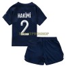 Original Trikotsatz Paris Saint-Germain Hakimi 2 Heimtrikot 2022-23 Für Kinder